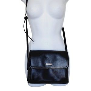Liz claiborne Crossbody Shoulder Bag Purse Black Lots of Compartments Office